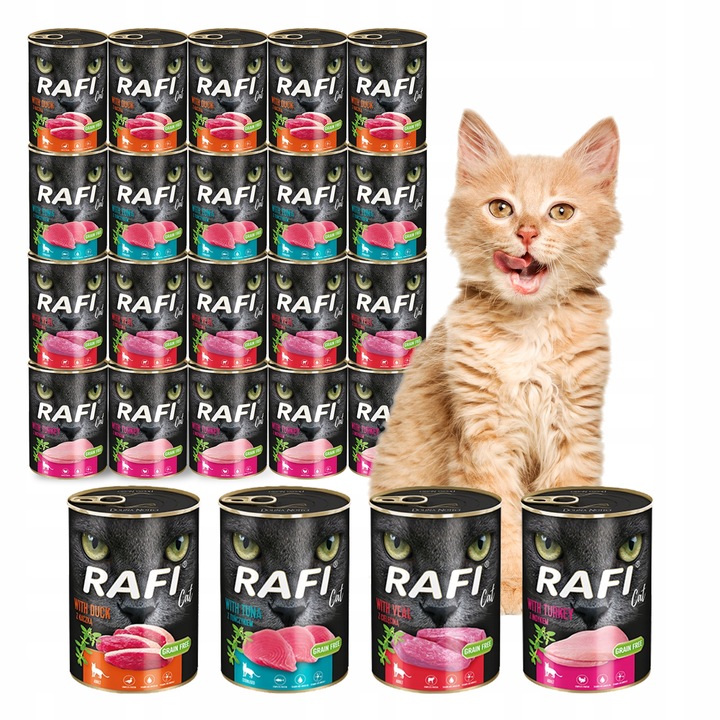 Dolina Noteci RAFI mix smaków dla kota 12 x 400g