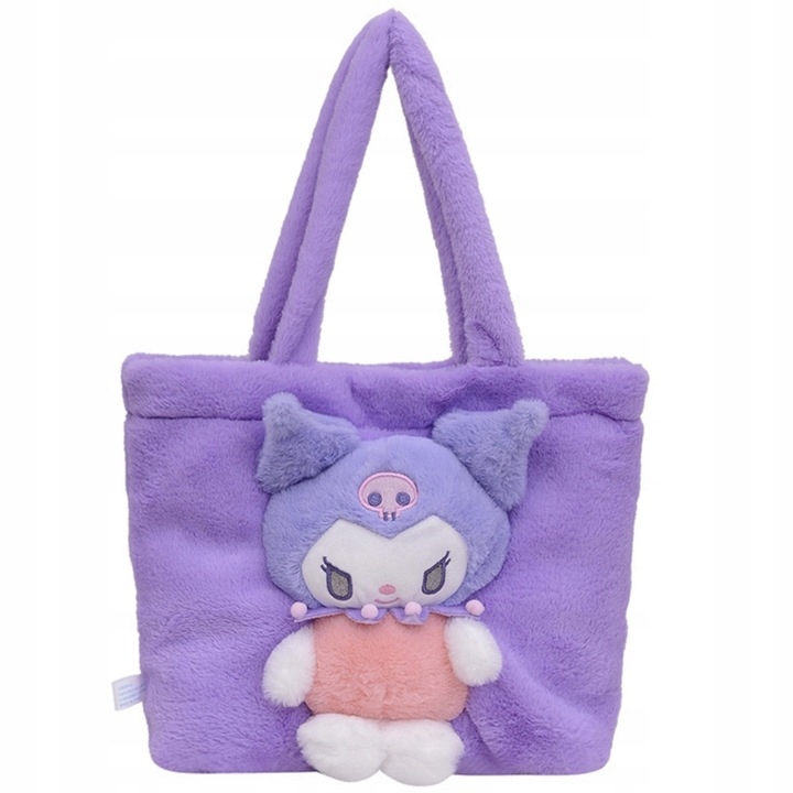 TOREBKA PLUSZAK KUROMI MASKOTKA PLUSZOWA TOREBECZKA NA RAMIĘ DZIECI SANRIO