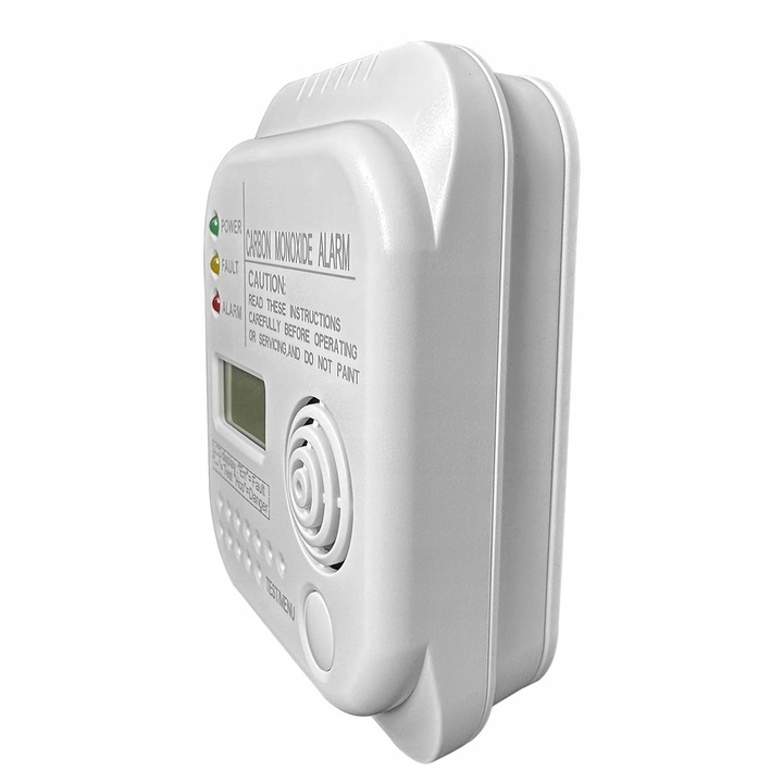 Bezprzewodowy czujnik gazu tlenku węgla czadu i dymu na baterię alarm