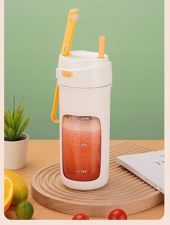 BEZPRZEWODOWY PRZENOŚNY BLENDER TURYSTYCZNY 360ML- Prezent Dla Taty