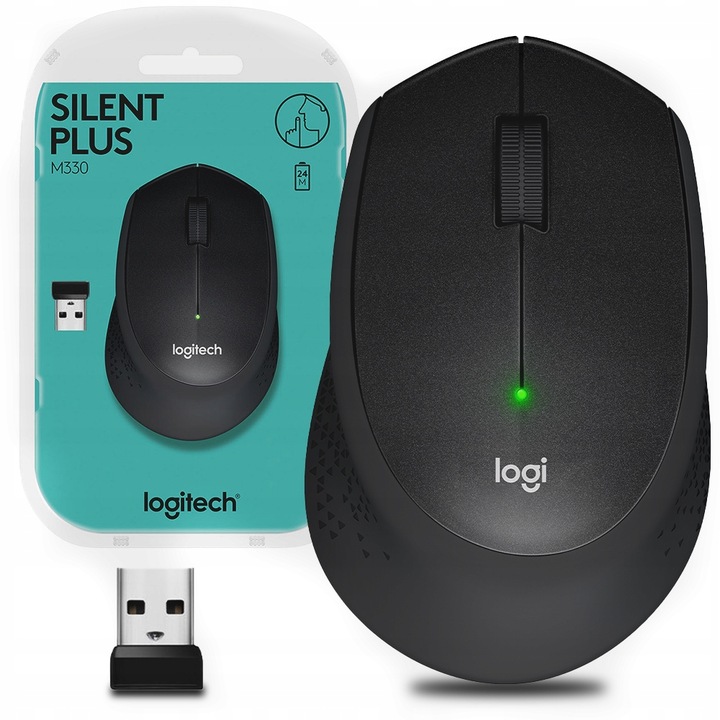 Cicha mysz bezprzewodowa do komputera M330 PLUS SILENT