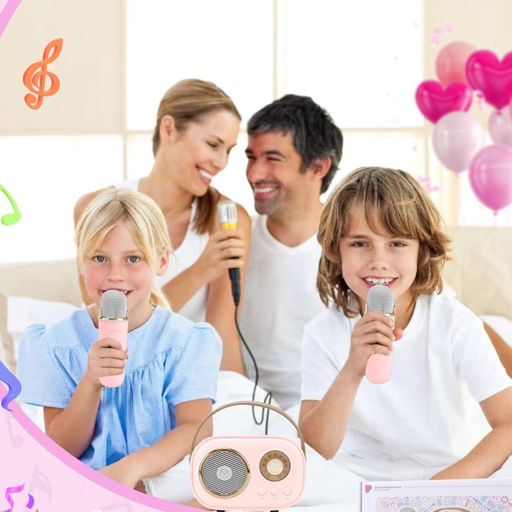 MIKROFON BEZPRZEWODOWY KARAOKE GŁOŚNIK BLUETOOTH C20 PLUS + 2 MIKROFON