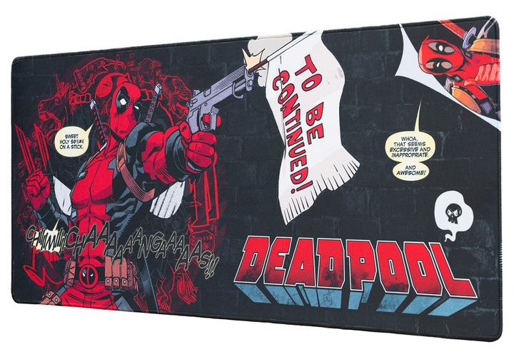 Podkładka pod myszkę Marvel Deadpool na biurko 80x35 cm na Dzień Chłopaka