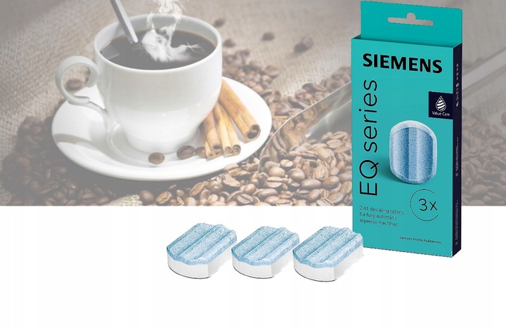 Tabletki odkamieniające ORYGINALNE do eskpresu SIEMENS TZ80002 2w1