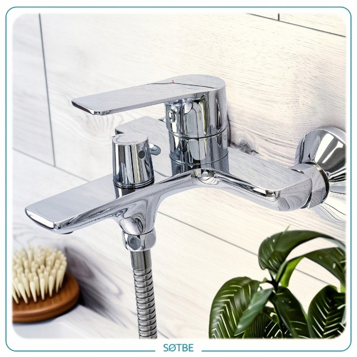 Wannowe baterie ścienne Kran do wanny ceramiczny przełącznik SOTBE NEA-BWO