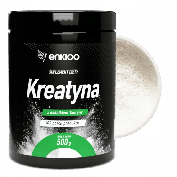 KREATYNA Monohydrat z dodatkiem TAURYNY 500g + Shaker