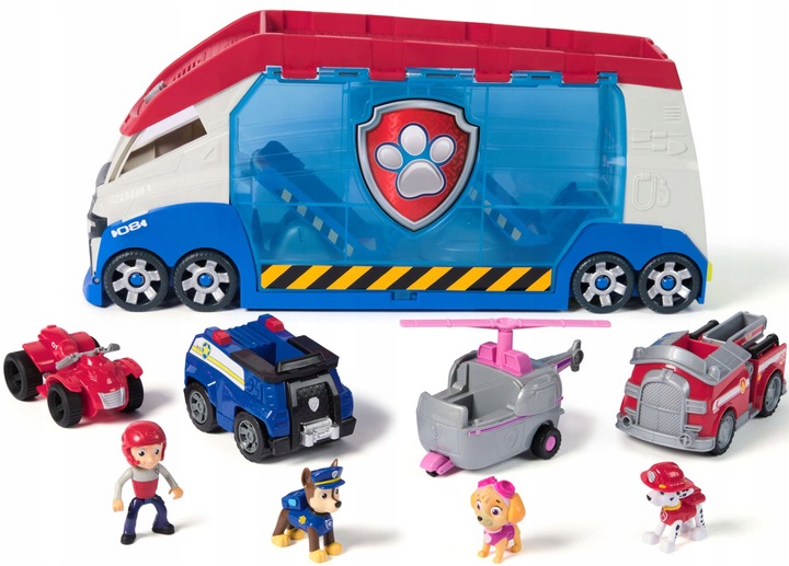 PSI PATROL PATROLOWIEC DUŻY ZESTAW 4 POJAZDY RYDER CHASE MARSHALL SKYE