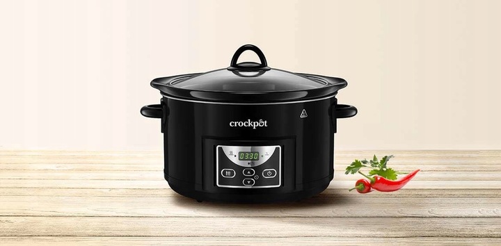 Wolnowar CrockPot 4,7l cyfrowy, misa kamionkowa Garnek Elektryczny
