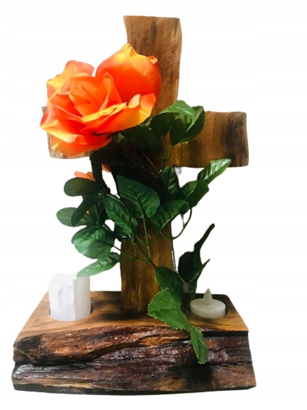 STROIKI na CMENTARZ STROIK na GRÓB drewniany KRZYŻ