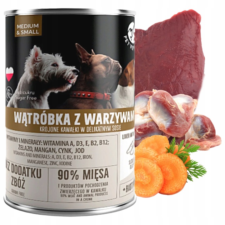 WIEJSKA ZAGRODA PET REPUBLIC Karma mokra dla psa MIX Smaków 12 x 400g