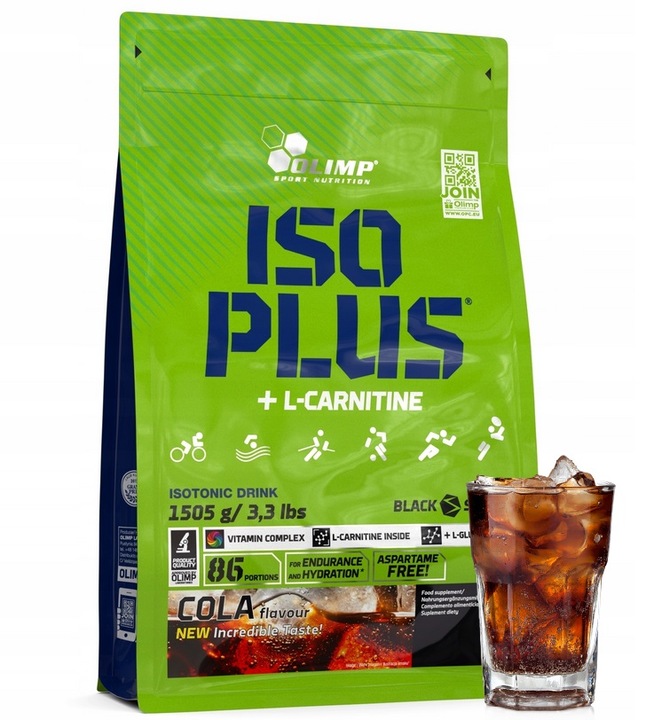 ISO PLUS OLIMP 1505G IZOTONIK ELEKTROLITY WITAMINY IZO PLUS - cola