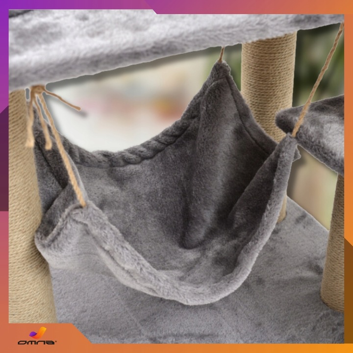 Drapak budka dla kota duży wysoki legowisko dla dużego kota drabinka słupek