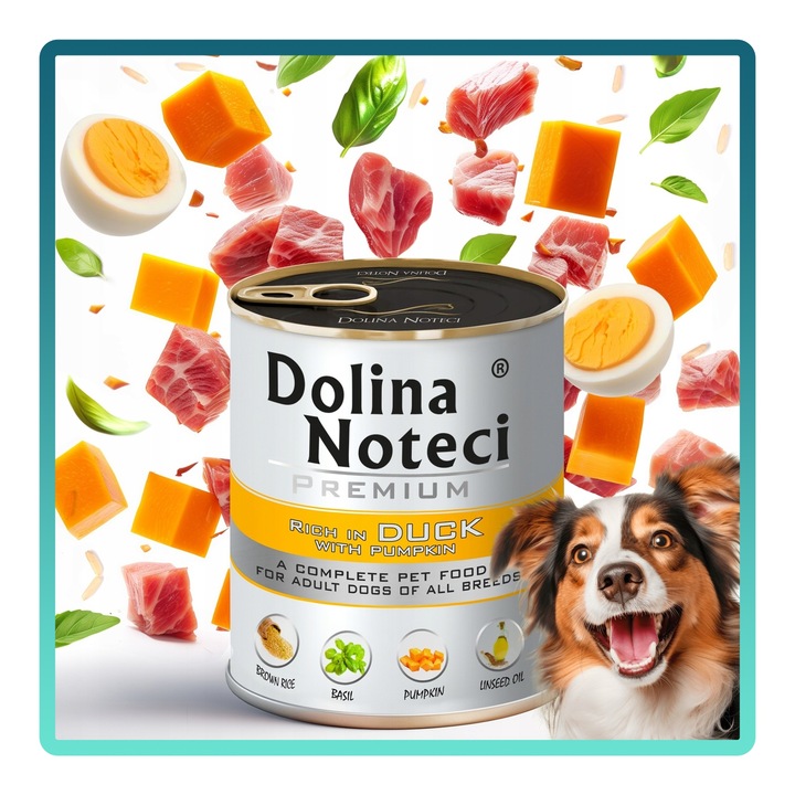 MOKRA KARMA DLA PSA DOLINA NOTECI PREMIUM PUSZKA PIES MIX SMAKÓW 10 X 800G