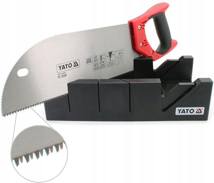 YATO PIŁĄ RĘCZNA DO DREWNA + SKRZYNKA 300mm UCIOSOWA PRZYRŻNIA YATO YT-3150