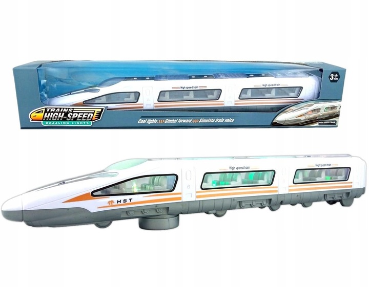 POCIĄG KOLEJKA TRAMWAJ ŚWIATŁO DŹWIĘK ŚWIECĄCY JEŻDŻĄCY