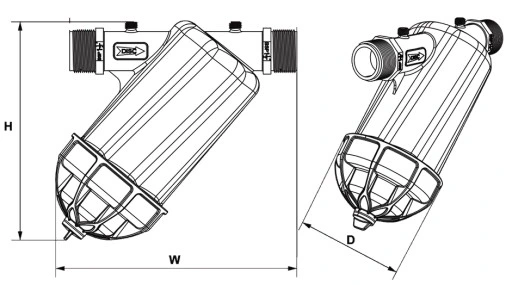 Filtr antypiaskowy 1" dyskowy do pompy hydroforu gwint zewnętrzny