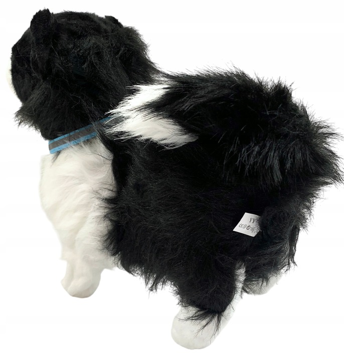 Interaktywny piesek na smyczy chodzi szczeka pies