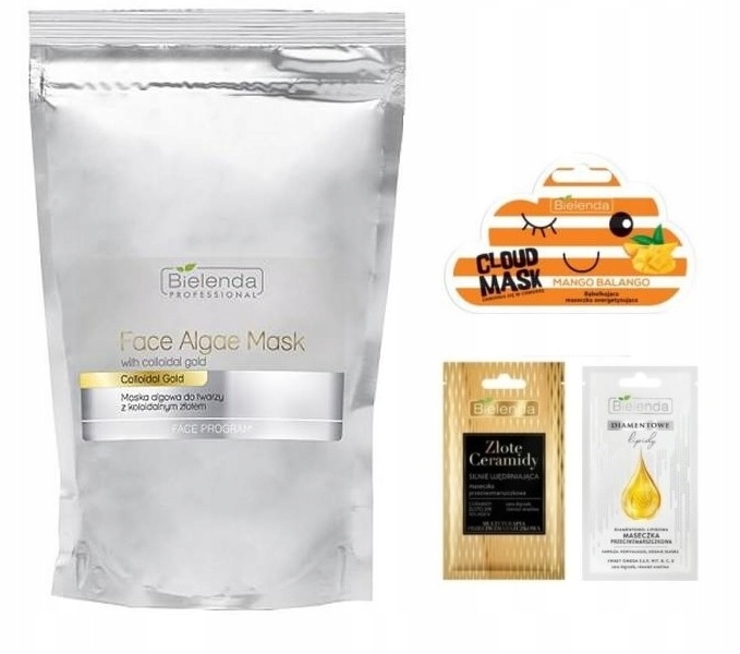 BIELENDA maska algowa z KOLOIDALNYM ZŁOTEM 190g