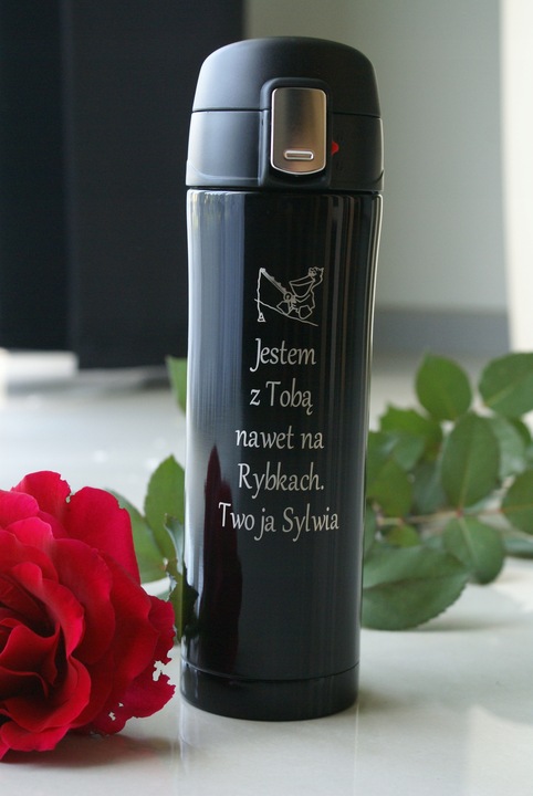 Kubek termiczny termos KIEROWCY + GRAWER prezent