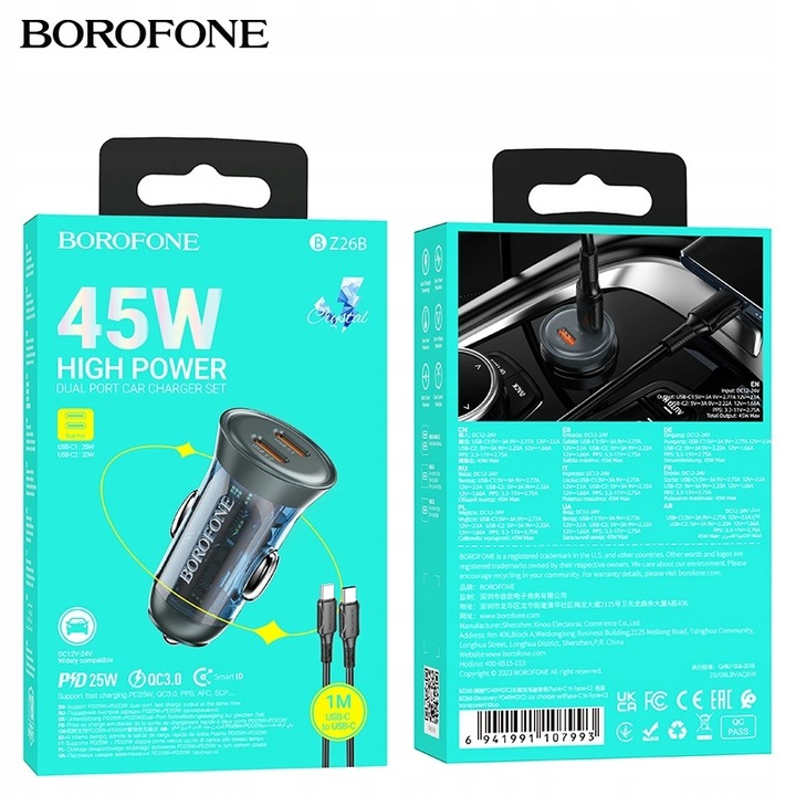 Szybka ładowarka Typ Typu C USB-C PD 45W do Samsung A33 A34 A35 A53 A54 A55