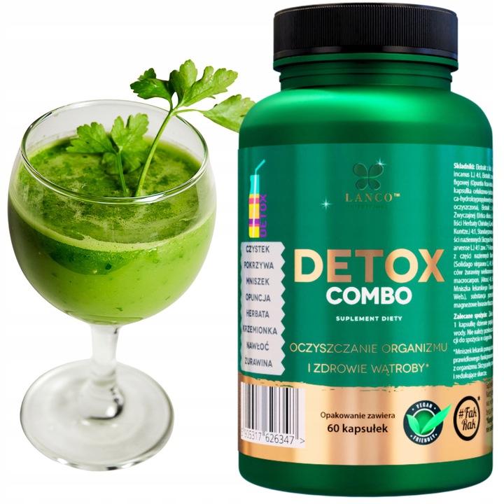 Lanco Nutritions Detox Combo 60 kapsułek wspomaga wątrobę