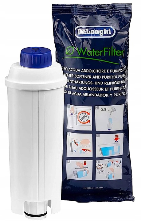2x FILTR WKŁAD WODY do EKSPRESU ORYGINAŁ DeLonghi SER3017 DLS C002