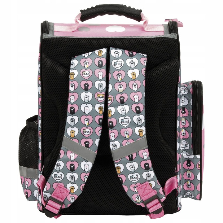 TORNISTER SZKOLNY DLA DZIEWCZYNKI Z KOTKAMI CLEO & FRANK KOTKI 3 części