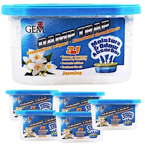Pochłaniacz wilgoci Gem Trap Jasmine 400 ml x 6