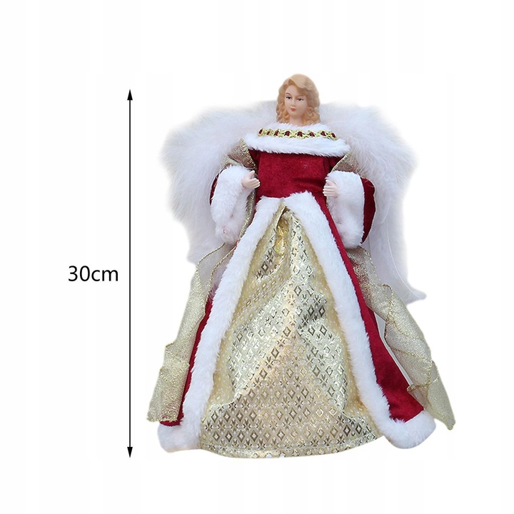 Topper z drzewa anioła, dekoracja świąteczna, figurka anioła do sypialni,