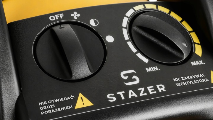 Termowentylator nagrzewnica elektryczna ceramiczna farelka cichy grzejnik