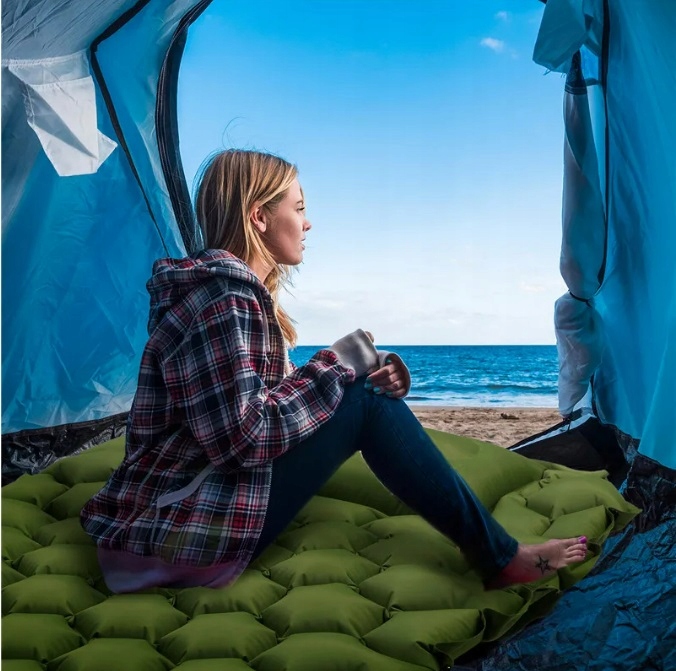 MATA KARIMATA 3D MATERAC SAMOPOMPUJĄCY POMPKA PODUSZKA + GRATIS 198x60x8cm