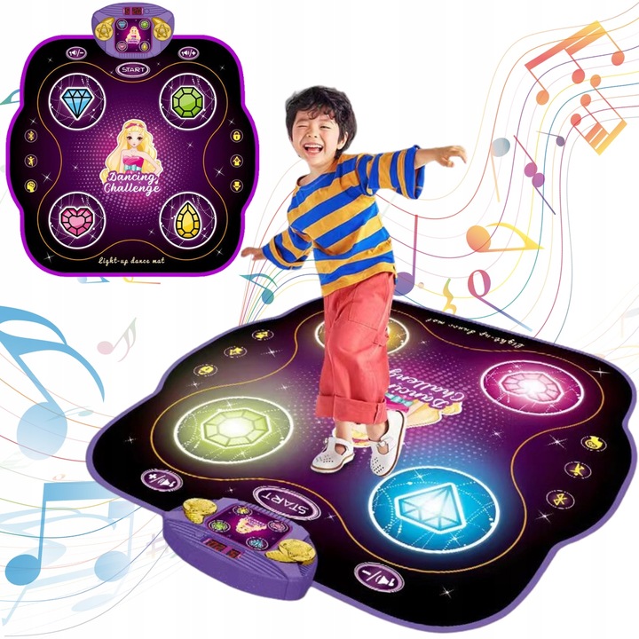 MATA MUZYCZNA GRA ZABAWA INTERAKTYWNA DO TAŃCA DLA DZIECI BLUETOOTH
