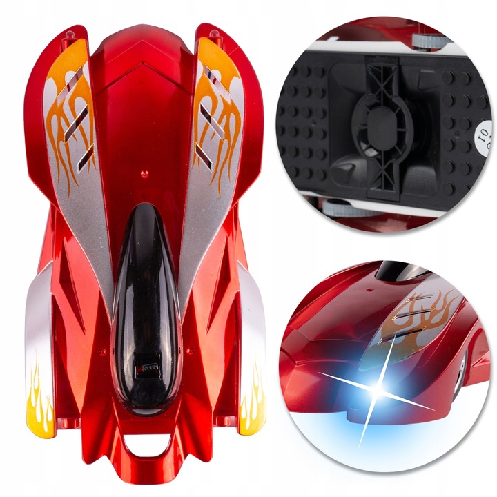 SAMOCHÓD JEŻDŻĄCY PO ŚCIANACH AUTO WYŚCIGÓWKA NA PILOTA ZDALNIE STEROWANE