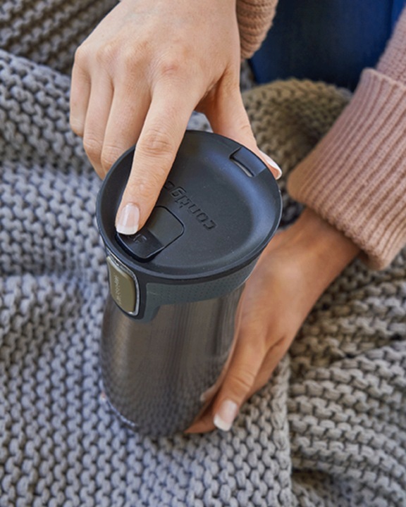 Kubek termiczny Contigo West Loop 2.0 470 ml Kwiaty - Latte