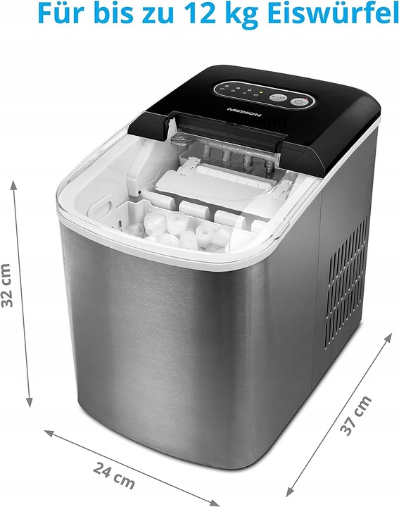 Kostkarka do lodu 2 rozmiary 12kg/24h 2,2L