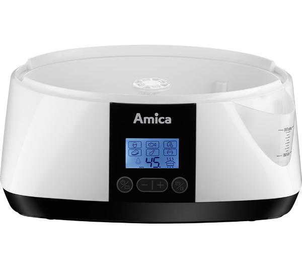 Parowar Amica PT3012 900W 10,8L 3 Pojemniki Wyświetlacz Timer Biały