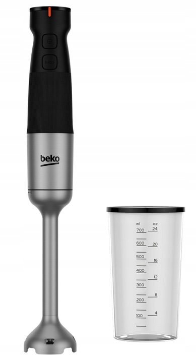 Blender ręczny Beko HBA 81762BX 750W 12 prędkości 4 ostrza 700 ml Stal