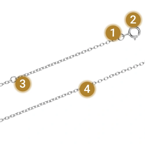 Przedłużka do łańcuszka bransoletki SREBRNA 10cm SREBRO pr 925 UNIWERSALNA