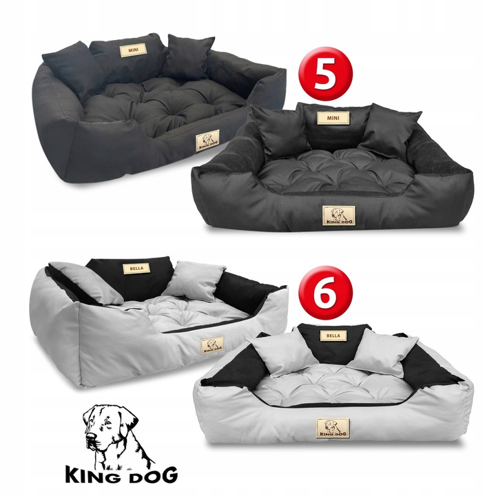 Legowisko dla Psa Kota Kanapa Kojec Z imieniem S 55x45 cm Różne kolory