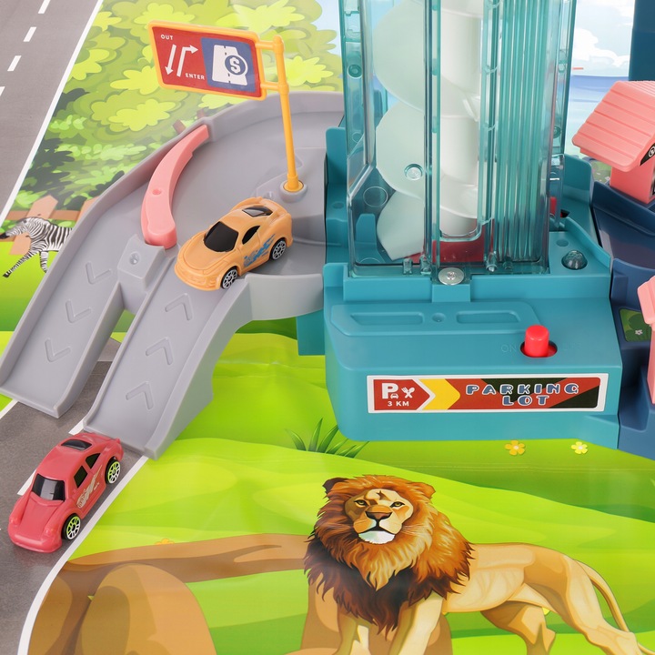 TOR WYŚCIGOWY JASKINIA LWA TOR SAMOCHODOWY ZESTAW 4 AUTKA