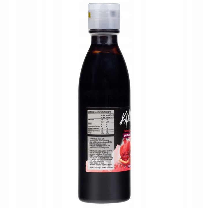 krem z octu balsamicznego sos z granatu 100% Grecki do sałatek 250 Kanakis