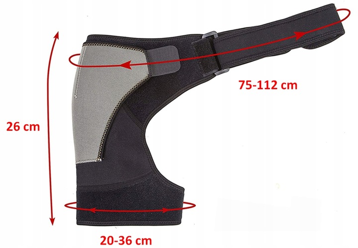 ORTEZA STAWU BARKOWEGO STABILIZATOR BARKU RAMIENIA OPASKA NA RAMIĘ BARK