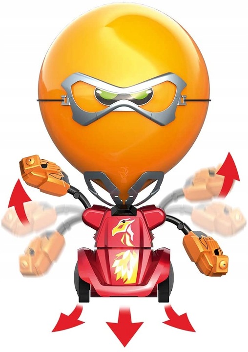 Auto Roboty Walczące Zdalnie Sterowane Balony + 2 Piloty + Zestaw 20 Balon