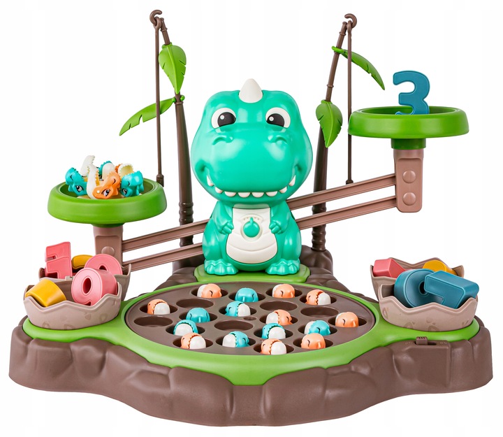 EDUKACYJNA GRA WAGA szalkowa DINOZAUR WĘDKOWANIE Równoważnia Łowienie Rybek