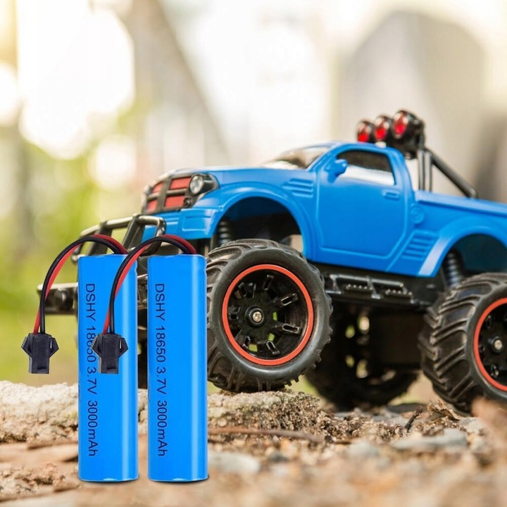 2 szt. Baterie litowo-jonowe 3.7 V 3000 mAh Wtyczka SM-2P Kompatybilny DE45