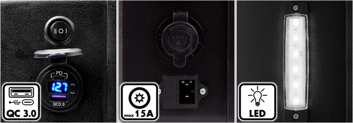 Akumulator do kompresorowych lodówek turystycznych bateria stacja zasilania