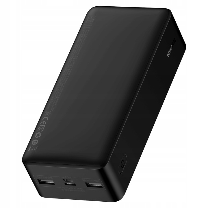 OGROMNY POWERBANK BASEUS 30000MAH 15W PD 3x USB USB-C BEZPIECZNY CE ROHS