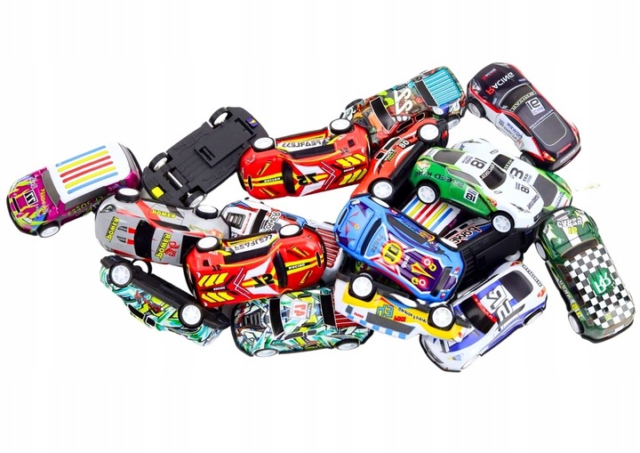 DUŻY ZESTAW SAMOCHODÓW RESORKI resoraki W WALIZCE AUTKA autko z napędem