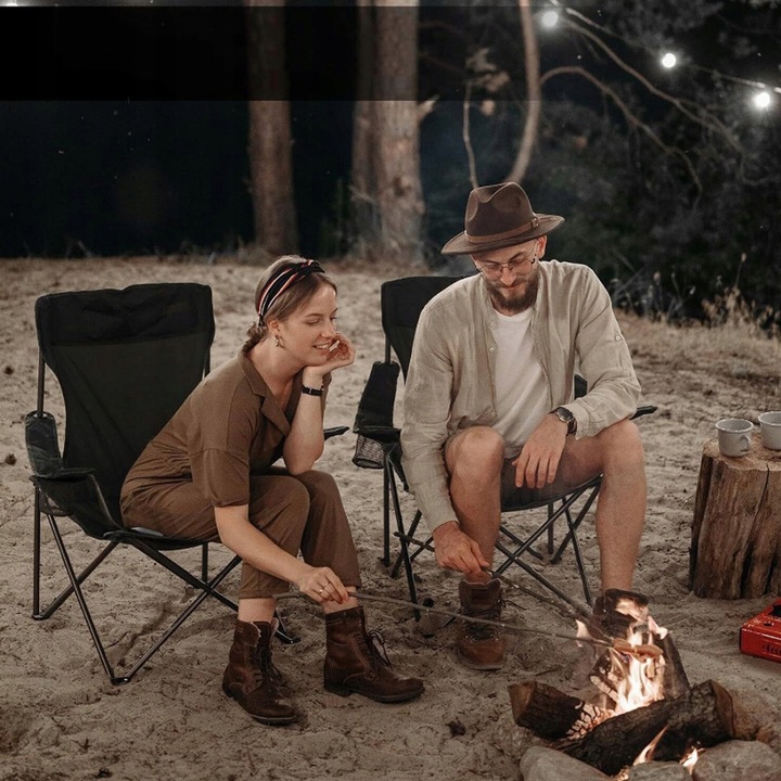 KRZESŁO KEMPINGOWE LEKKIE SKŁADANE KRZESŁO WĘDKARSKIE DLA PLAŻOWE WĘDRÓWKI