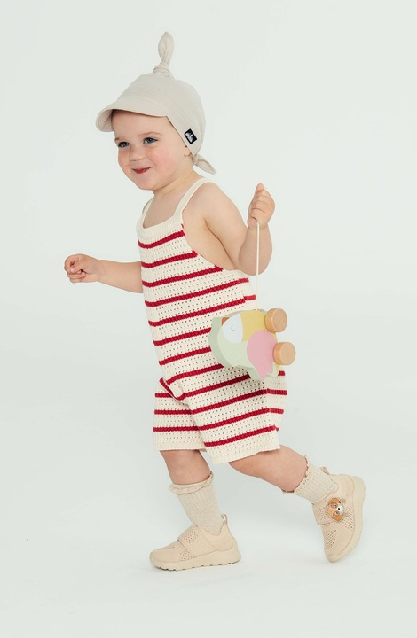 Chustka z daszkiem muślinowa Taupe